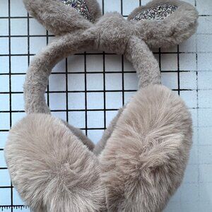 Ear Cover For Winter,Fluffy Ear Muffs,Winter Warm Plush Earmuffs - coffee